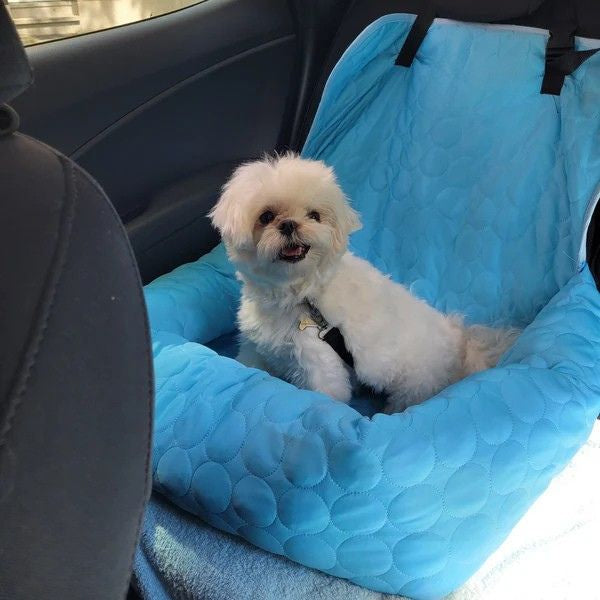 Siège Auto Rafraîchissant pour Chien — Frais & Serein tout l'Été