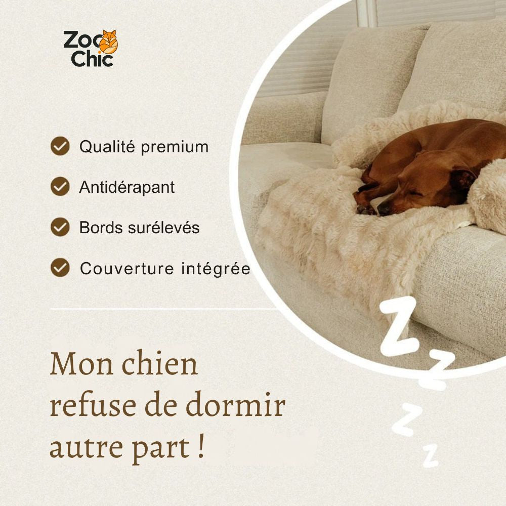 Canapé-Lit Cocooning Ultra Doux – Le Nid de Confort Préféré de Tous les compagnons