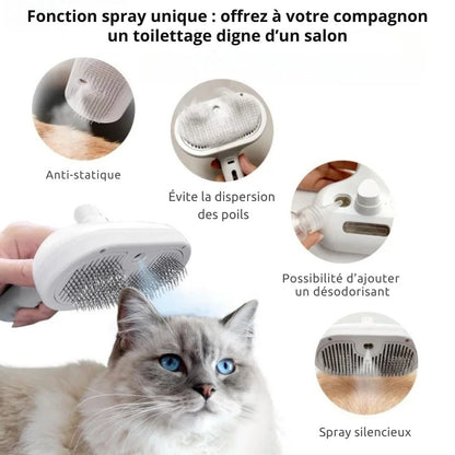 Peigne Vapeur Premium pour Chiens & Chats