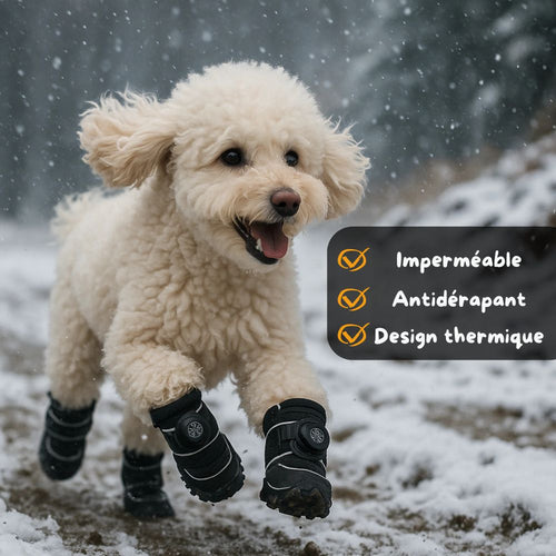 Chaussures d’hiver ajustables et antidérapantes – protection contre le froid
