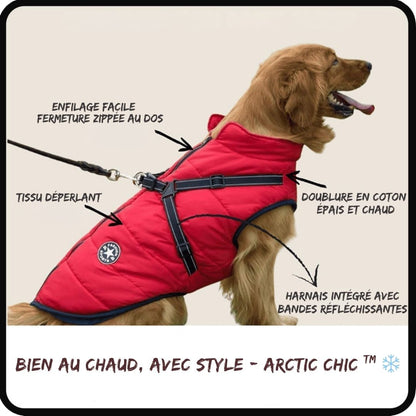 Arctic Chic™ – Veste d’hiver chaude et imperméable avec harnais intégré