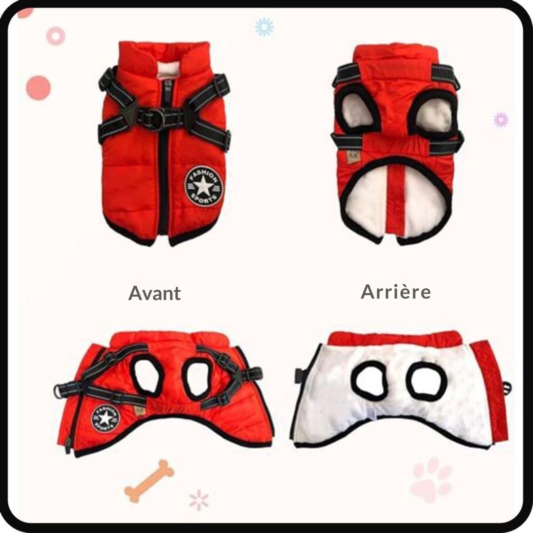 Arctic Chic™ – Veste d’hiver chaude et imperméable avec harnais intégré