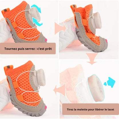 Chaussures d’hiver ajustables et antidérapantes – protection contre le froid