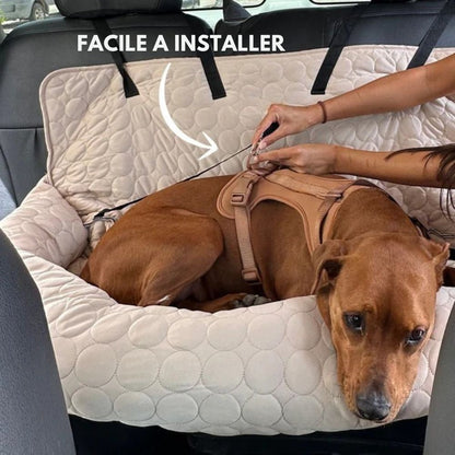 Siège Auto Rafraîchissant pour Chien — Frais & Serein tout l'Été